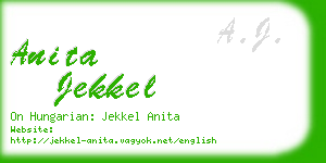 anita jekkel business card